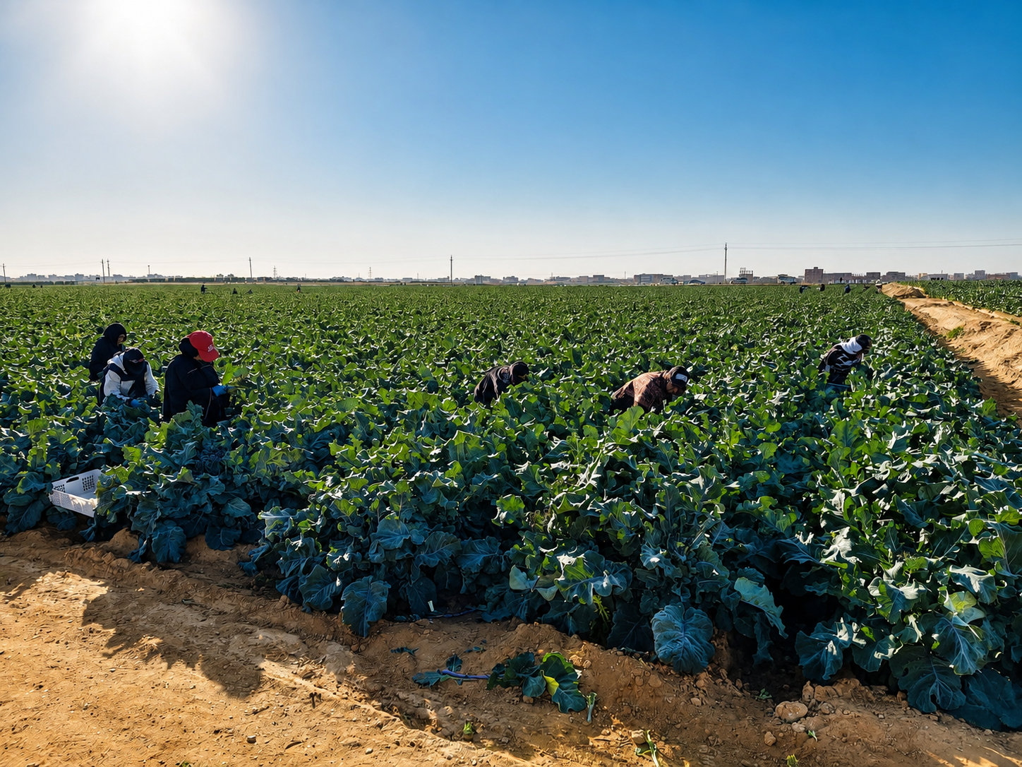 Natural Kiss flag in Egyptian fields
