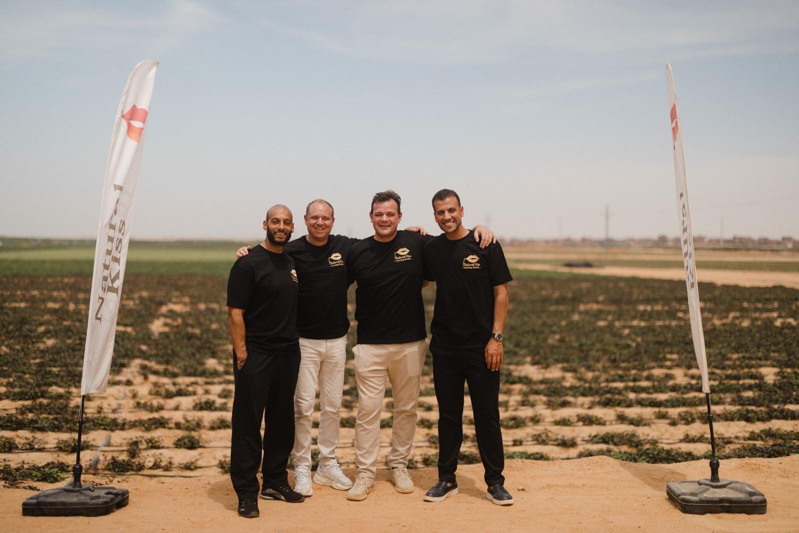 Team standing in the field